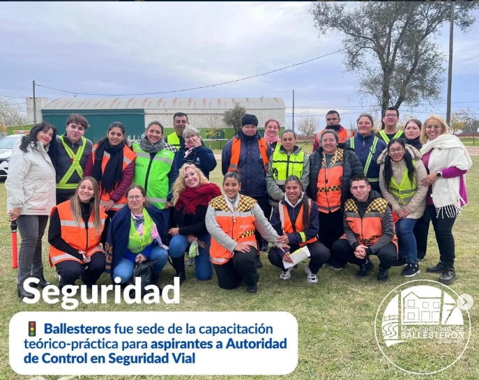 Ballesteros, sede de capacitación para aspirantes a autoridades de control en seguridad vial