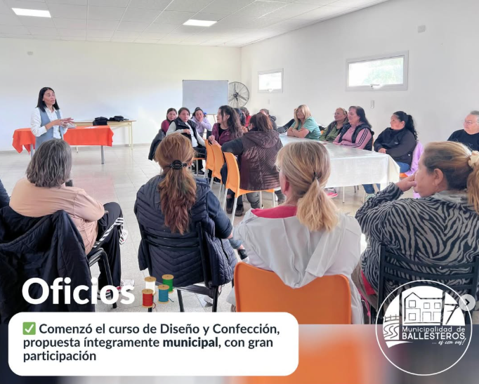 OFICIOS: comenzó el curso de diseño y confección municipal